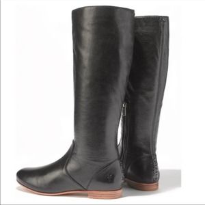 FRYE jillian pull on black tall riding boots 76010 size 9.5